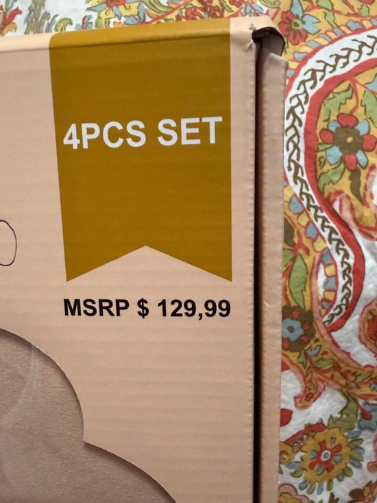 King Sheet Set - Cream King 4-Piece - Picture 3 of 4